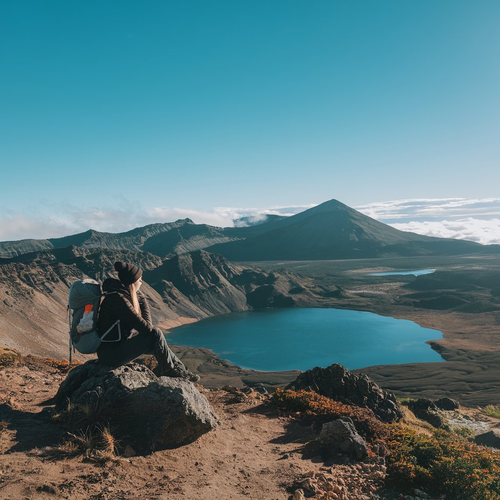 enjoying tongariro crossing